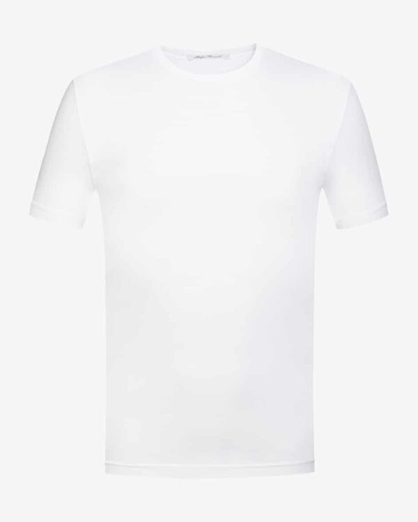 Enno T-Shirt für Herren von Stefan Brandt in Weiß. Aus organischer Pima-Baumwolle gefertigt