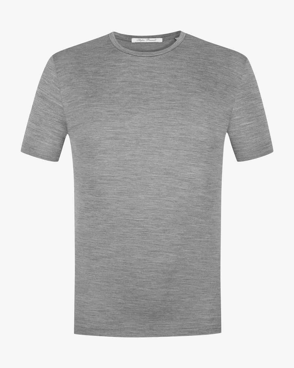 Enno T-Shirt für Herren von Stefan Brandt in Grau. Aus angenehmer Wollegefertigt