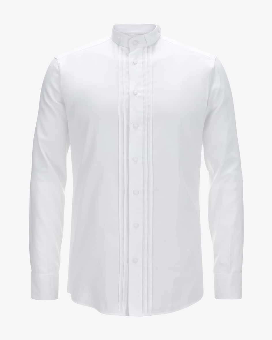 Trachtenhemd für Herren von LODENFREY in Weiß. Das Modell aus angenehmerBaumwolle erweist sich als stilvoller Partner für traditionelle Looks
