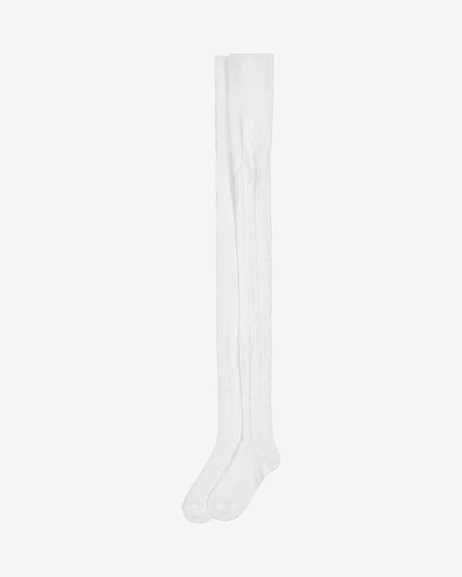 Dannie Mädchen-Strumpfhosen von Lusana in Weiß. Das Modell begeistert dank derhandgeketteten Spitzen-Qualität mit traditioneller sowie charmanter.... Mehr Details bei Lodenfrey.com!