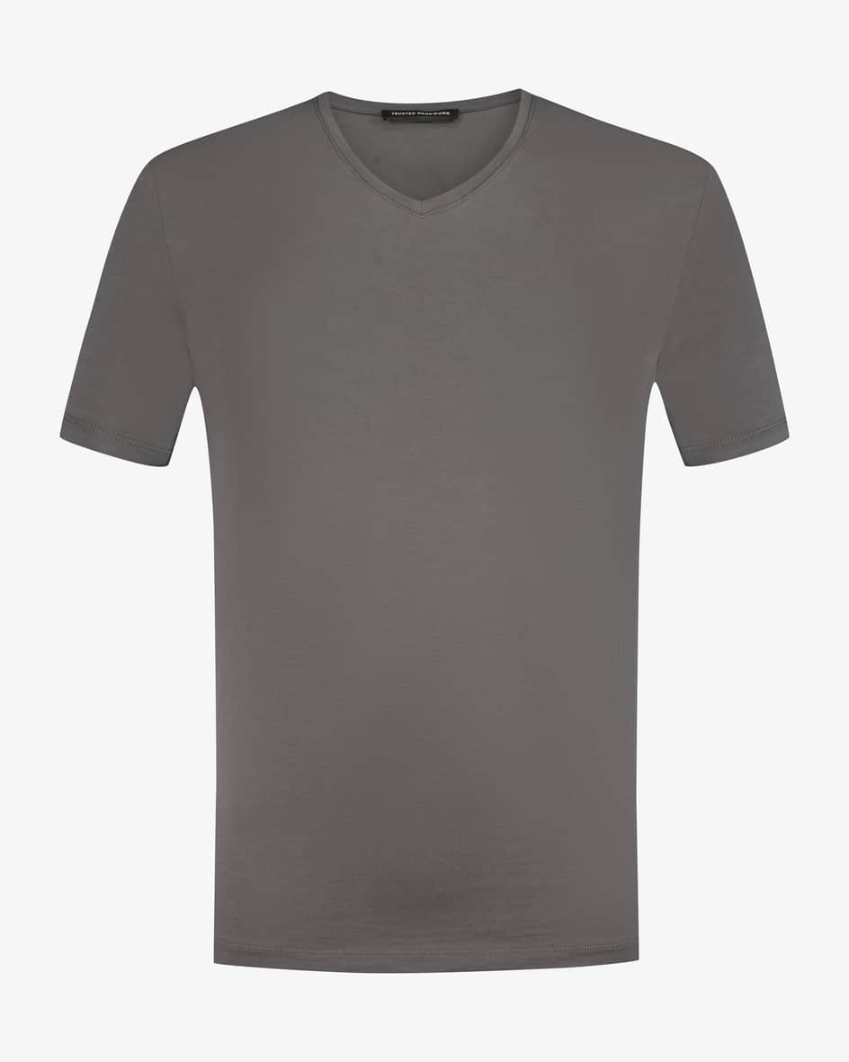 T-Shirt für Herren von Trusted Handwork in Dunkelgrau. Mit Liebe undLeidenschaftdesignt das Label nachhaltig produzierte