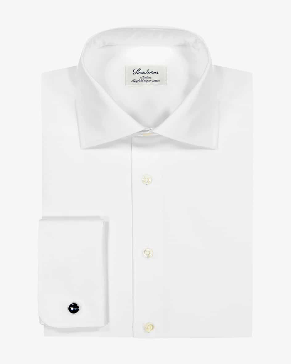 Businesshemd Slimline für Herren von Stenströms in Weiß. Leicht tailliert undmit einem abgerundeten Saum präsentiert sich das zeitlose Hemd aus.... Mehr Details bei Lodenfrey.com!