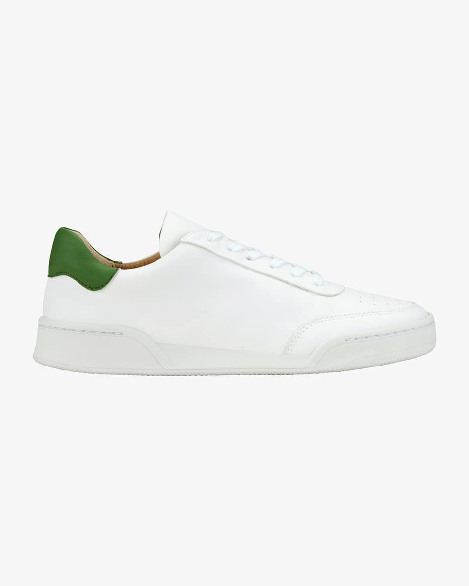 Sneaker für Damen von Monaco Duck in Weiß und Grün. Das klassische Modellpräsentiert sich dank hochwertigen veganen Leders und klassischem Design.... Mehr Details bei Lodenfrey.com!
