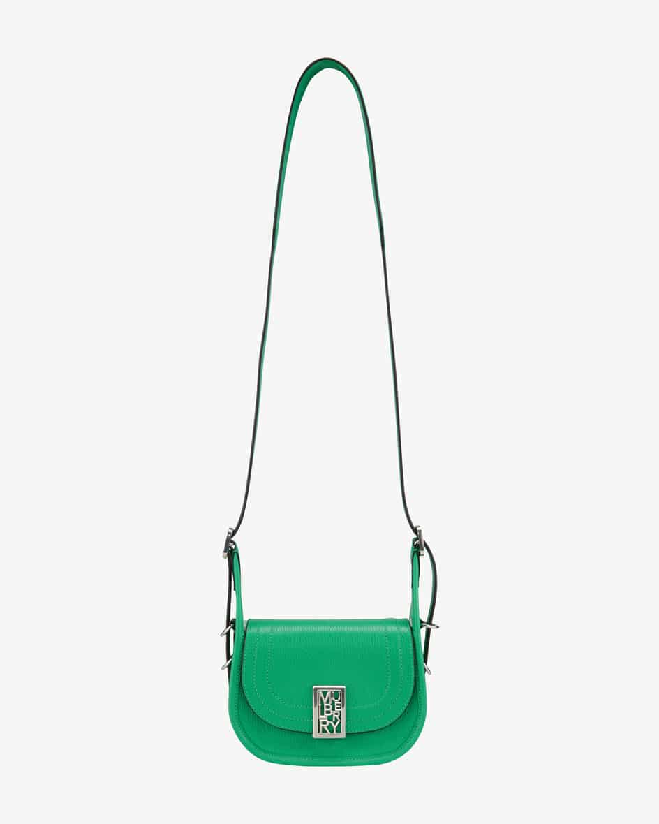 Mini Sadie Umhängetasche für Damen von Mulberry in Grün. Die hochwertige Leder-Verarbeitung sorgt für ein edles Gesamtbild