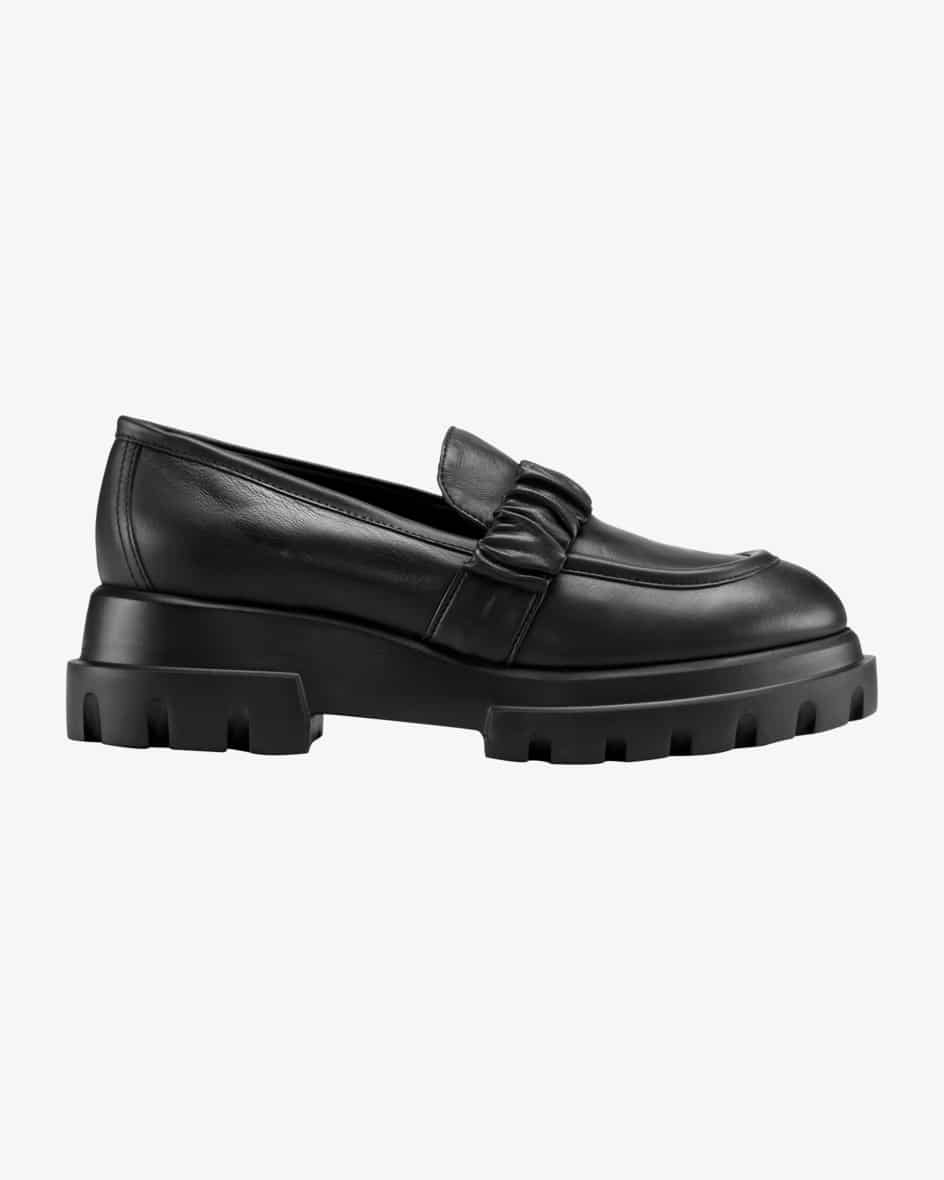 Celeste Loafer für Damen von AGL in Schwarz. Das Modell zeichnet sich durch dieedle Leder-Verarbeitung aus