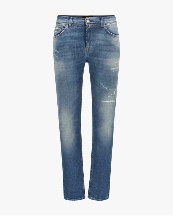 Paxtyn Jeans für Herren von 7 For All Mankind in Blau. Das schmale Modell ausnachhaltiger Baumwoll-Verarbeitung überzeugt dank der modischen Waschung.... Mehr Details bei Lodenfrey.com!