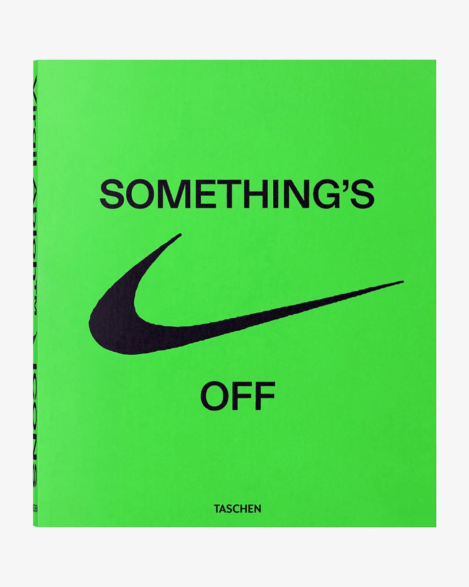 Virgil Abloh. Nike. ICONS Buch von Taschen. Diese Ausgabe führt Sie durch tolleEinblicke in die Arbeit von Nike und Virgil Abloh