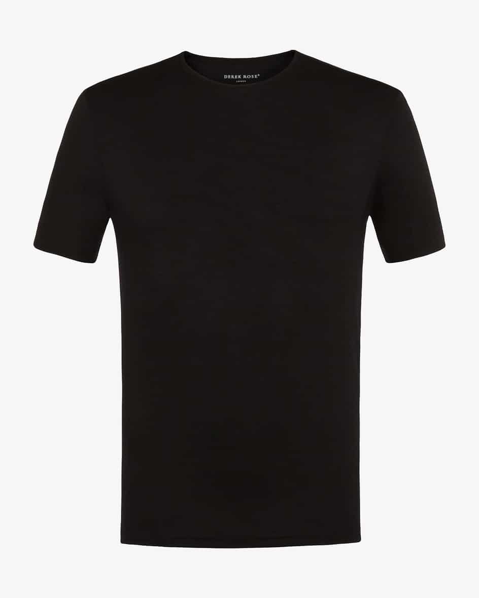 T-Shirt für Herren von Derek Rose in Schwarz. Für klassische Casual-Looks - Daszeitlose T-Shirt besticht durch leichte Qualität und puristische.... Mehr Details bei Lodenfrey.com!