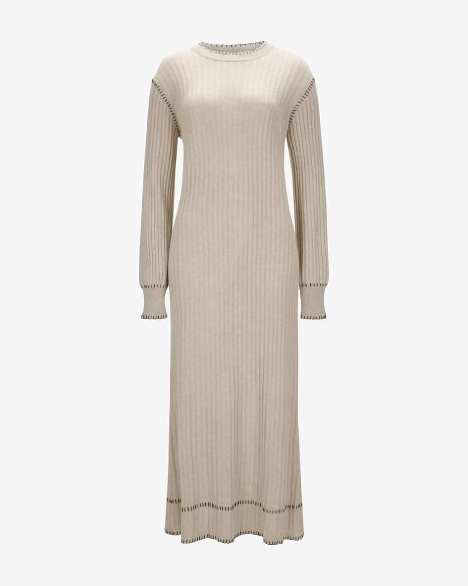 Nette Cashmere-Kleid für Damen von Lisa Yang in Sand. Das Modell überzeugt dankder angesagten Passform als trendsicherer Loungewear-Favorit