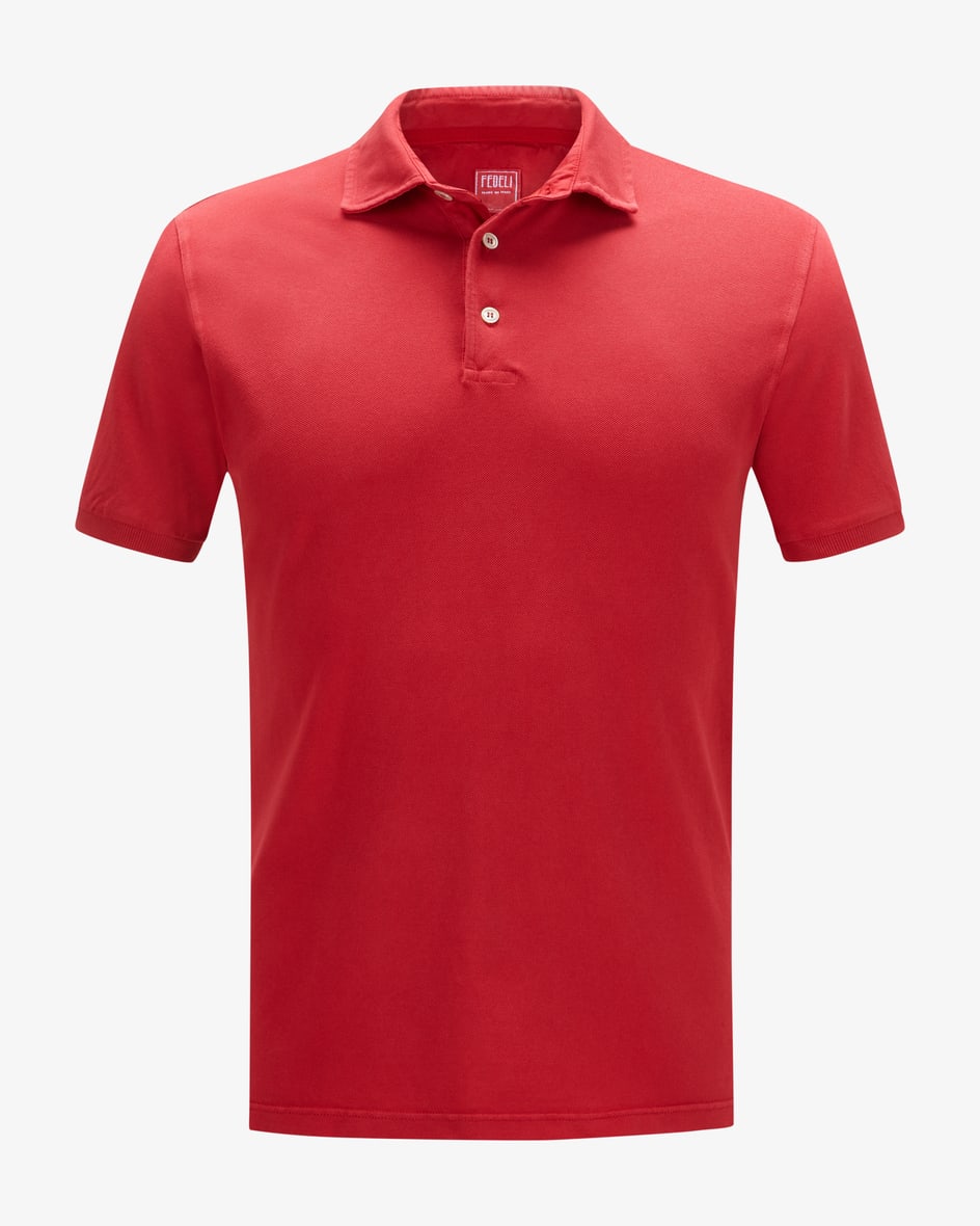 North M.M Polo-Shirt für Herren von Fedeli in Rot. Klassisch elegant - DasModell aus einer hochwertigen Piqué-Qualität überzeugt durch seine.... Mehr Details bei Lodenfrey.com!