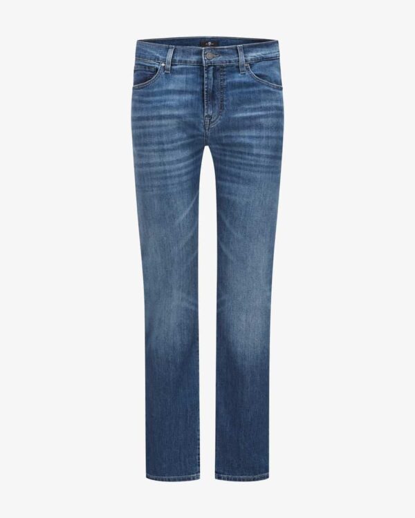 Slimmy Jeans Slim Straight für Herren von 7 For All Mankind in Blau. Während dasModell dankder elastischen Baumwolle hohen Tragekomfort verspricht