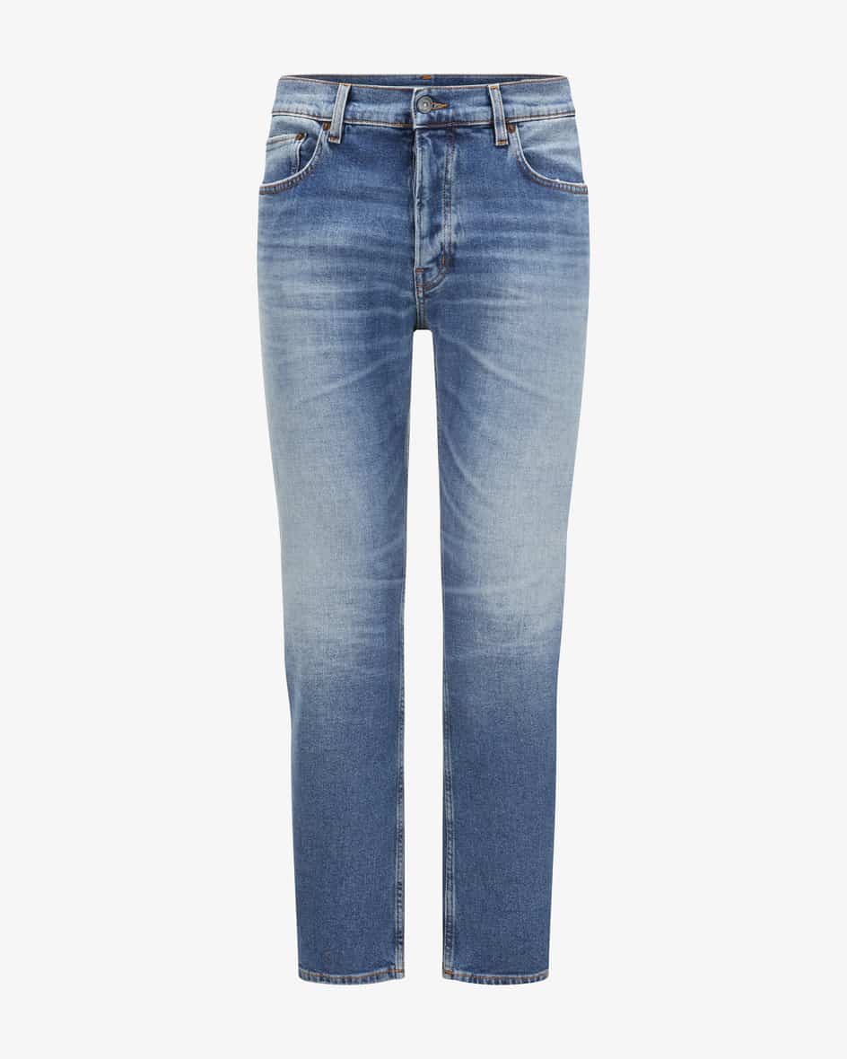 Tokyo Jeans Slim für Herren von Haikure in Blau. Das Modell mit schmalem Beinpräsentiert sich dank der Waschung sowie der Kontrast-Nähte.... Mehr Details bei Lodenfrey.com!