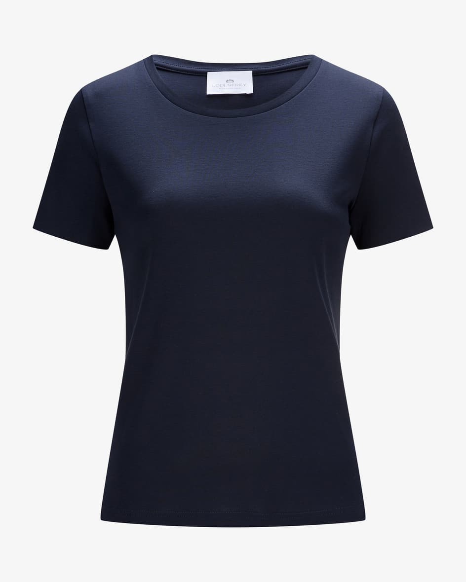 T-Shirt für Damen von LODENFREY in Marine. Das Modell präsentiert sich dankcleaner Aufmachung als optimaler Alltagsbegleiter. Die elastische.... Mehr Details bei Lodenfrey.com!