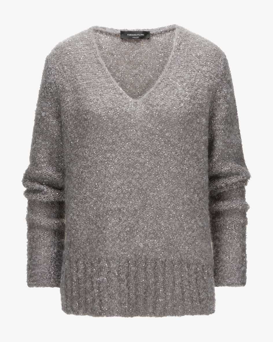 Pullover für Damen von Fabiana Filippi in Grau und Puder. Das Modell in legererPassform präsentiert sich dank der changierenden.... Mehr Details bei Lodenfrey.com!