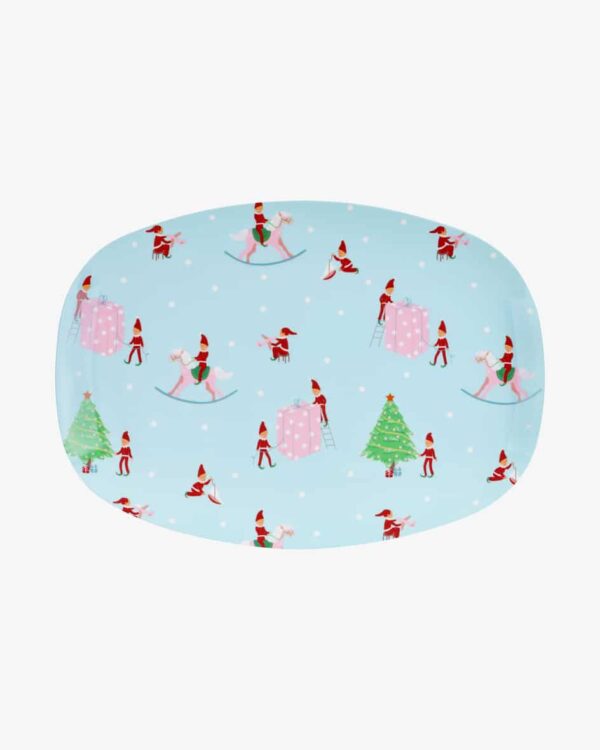 Christmas Elf Melamin-Teller von Rice in Hellblau und Bunt. Ob fürWeihnachtsleckereien oder das Obst zwischendurch – der Teller in.... Mehr Details bei Lodenfrey.com!