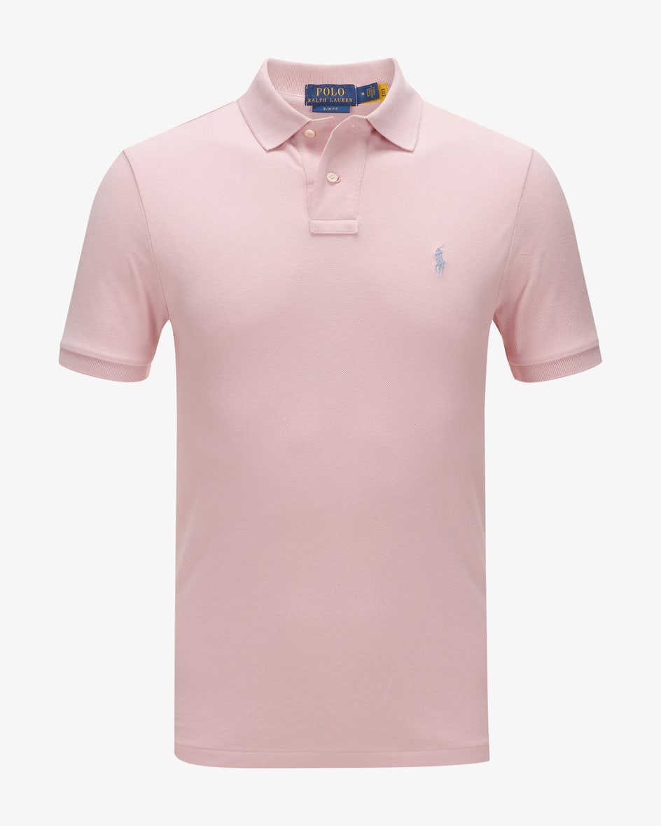 Polo-Shirt Slim Fit für Herren von Polo Ralph Lauren in Rosa. Die hochwertigePiqué-Qualität