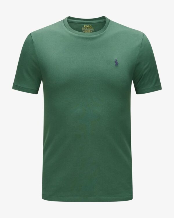 T-Shirt Custom Slim Fit für Herren von Polo Ralph Lauren in Grün. Mitschmalem Schnitt und aus hochwertiger Baumwolle gefertigt