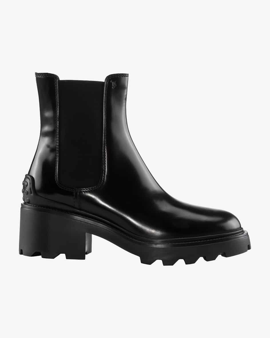 Chelsea Boots für Damen von Tod´s in Schwarz. Das Modell überzeugt mit derhochwertigen Glattleder-Qualität
