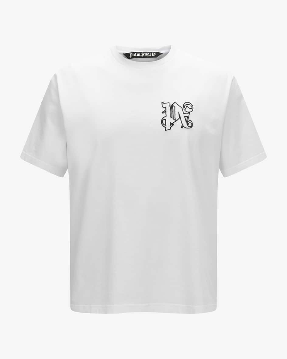T-Shirt für Herren von Palm Angels in Weiß. Dank angenehmer Baumwoll-Qualitätsowie dem cleanen Design präsentiert sich das Modell in legerer.... Mehr Details bei Lodenfrey.com!