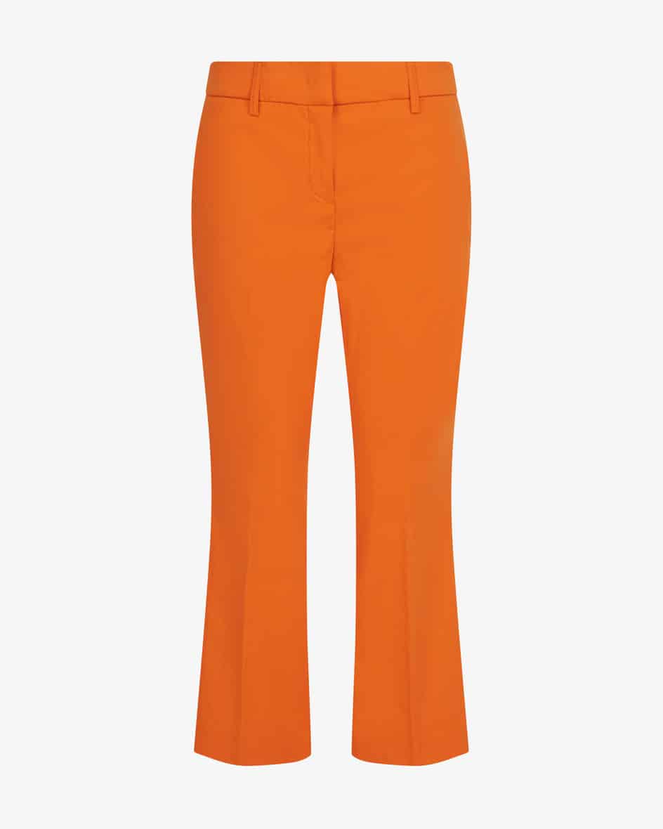 7/8-Hose für Damen von Sportalm Emotion in Orange. Das verkürzte Modell bestichtdank der elastischen Baumwoll-Qualität mit optimalem Sitz