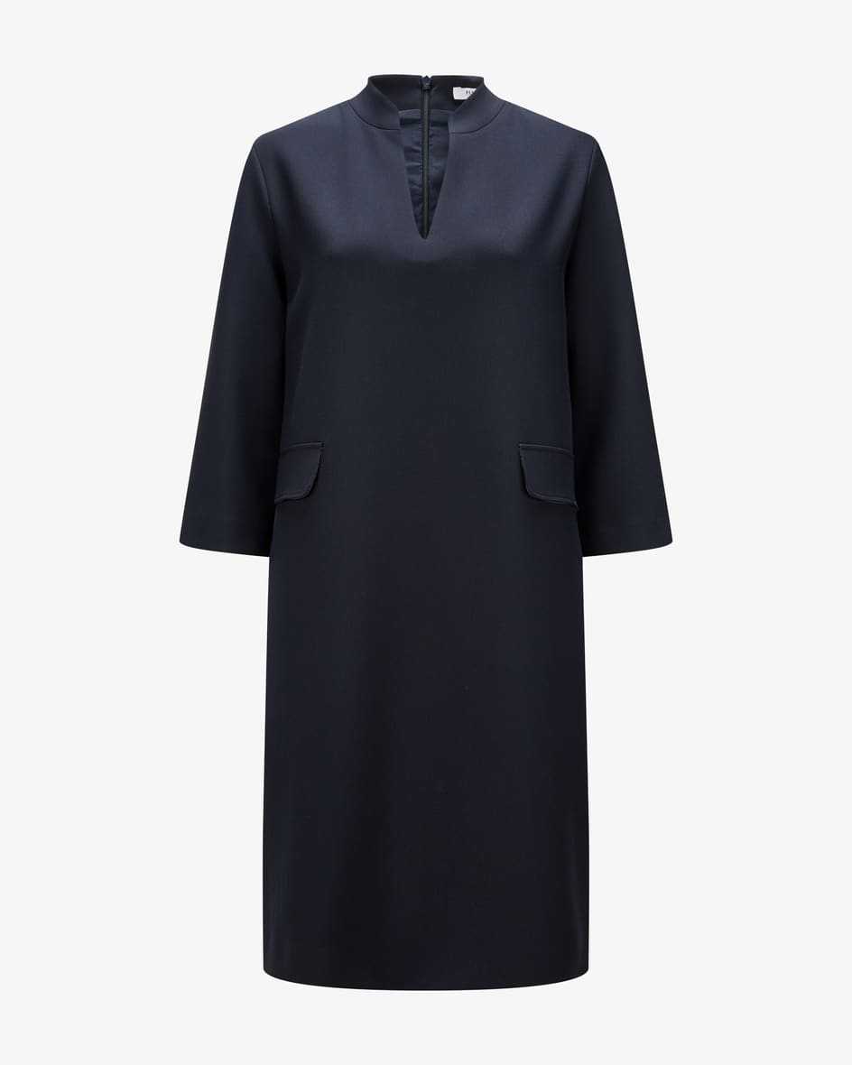 Kleid für Damen von Peserico in Nachtblau. Das Modell aus angenehm elastischerMaterial-Qualität präsentiert sich dank schlichtem Design in.... Mehr Details bei Lodenfrey.com!