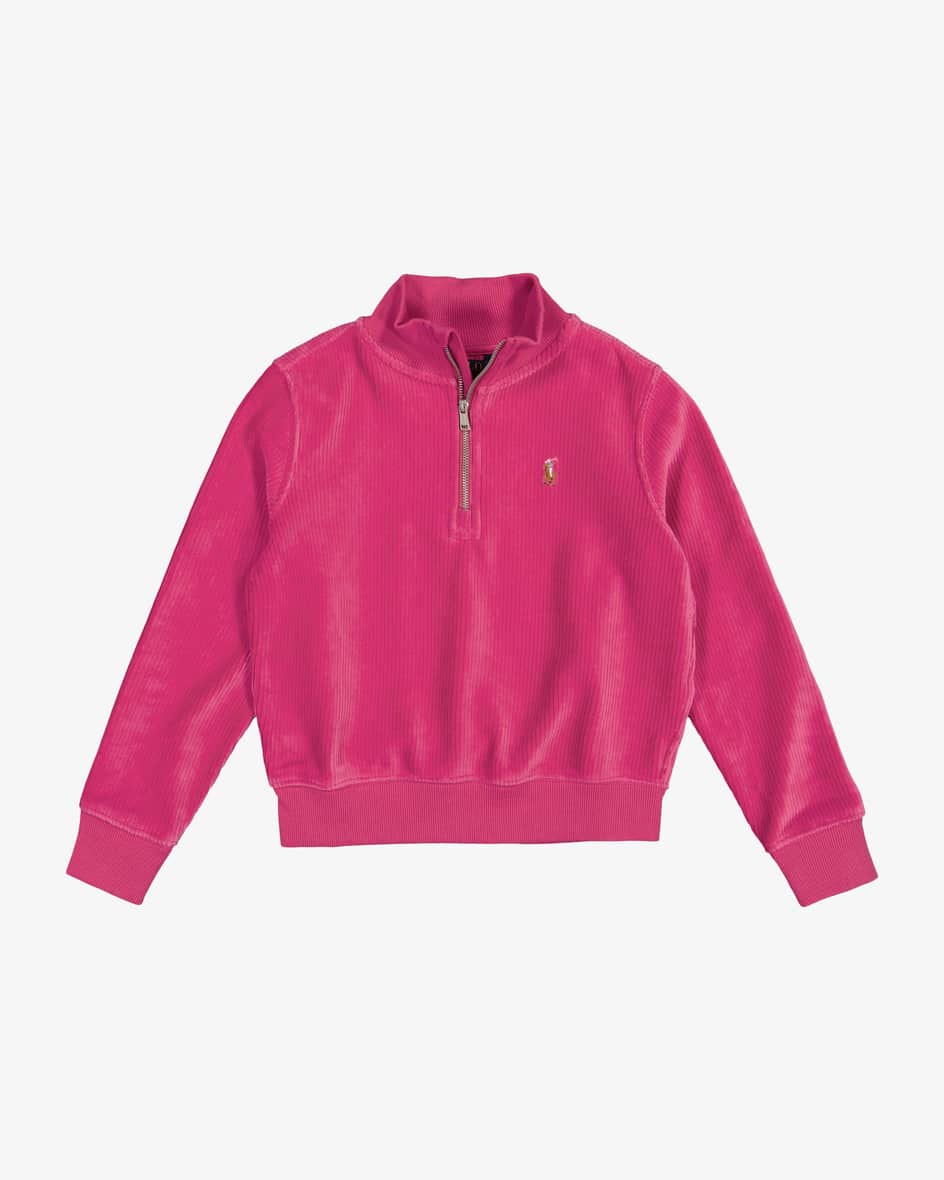 Sweatshirt für Mädchen von Polo Ralph Lauren in Pink. Das Modell in Cord-Optikverspricht angenehme Tragemomente