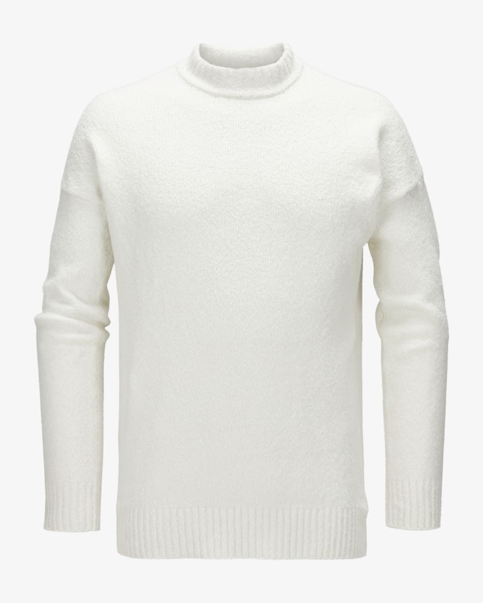 Pullover für Herren von Kiefermann in Weiß. Das Modell avanciert dank derelastischen Baumwoll-Verarbeitung zum haptischen Highlight