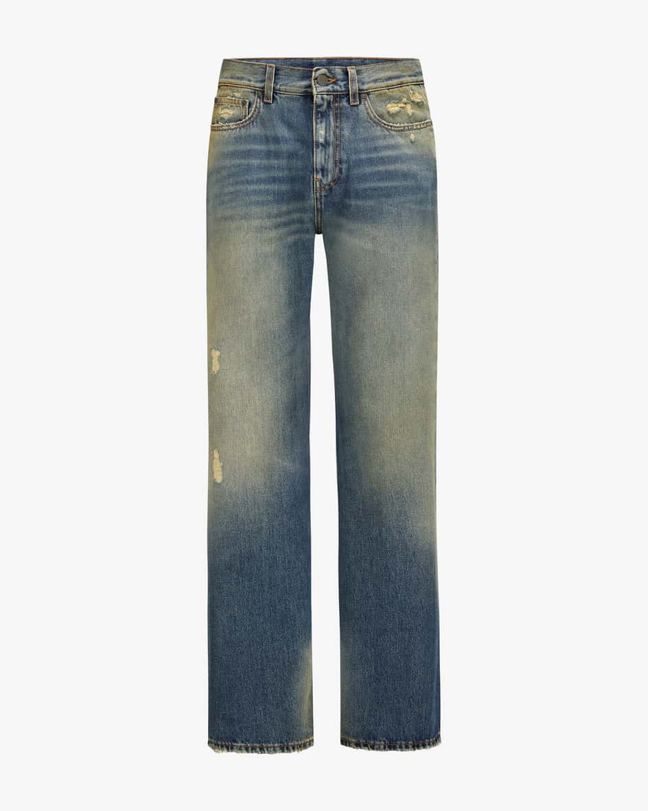 Jeans für Herren von Palm Angels in Blau. Mit diesem Modell präsentiert dieMarke Palm Angels einen legeren Streetwear-Favoriten