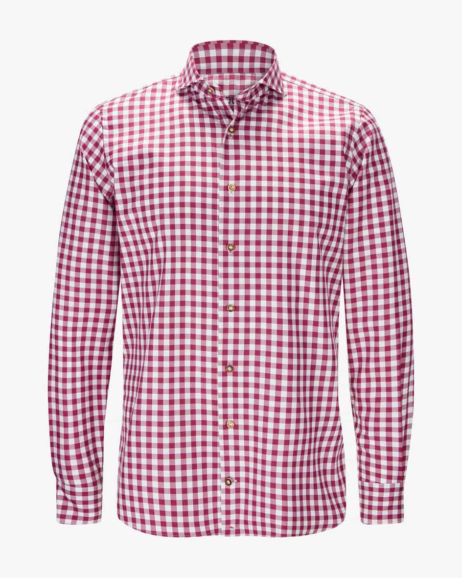 Trachtenhemd für Herren von DU4 in Beere und Weiß. Seit 45 Jahren entwirft dasLabel leidenschaftlich stilvolle Hemden - Das schmal geschnittene Modell.... Mehr Details bei Lodenfrey.com!
