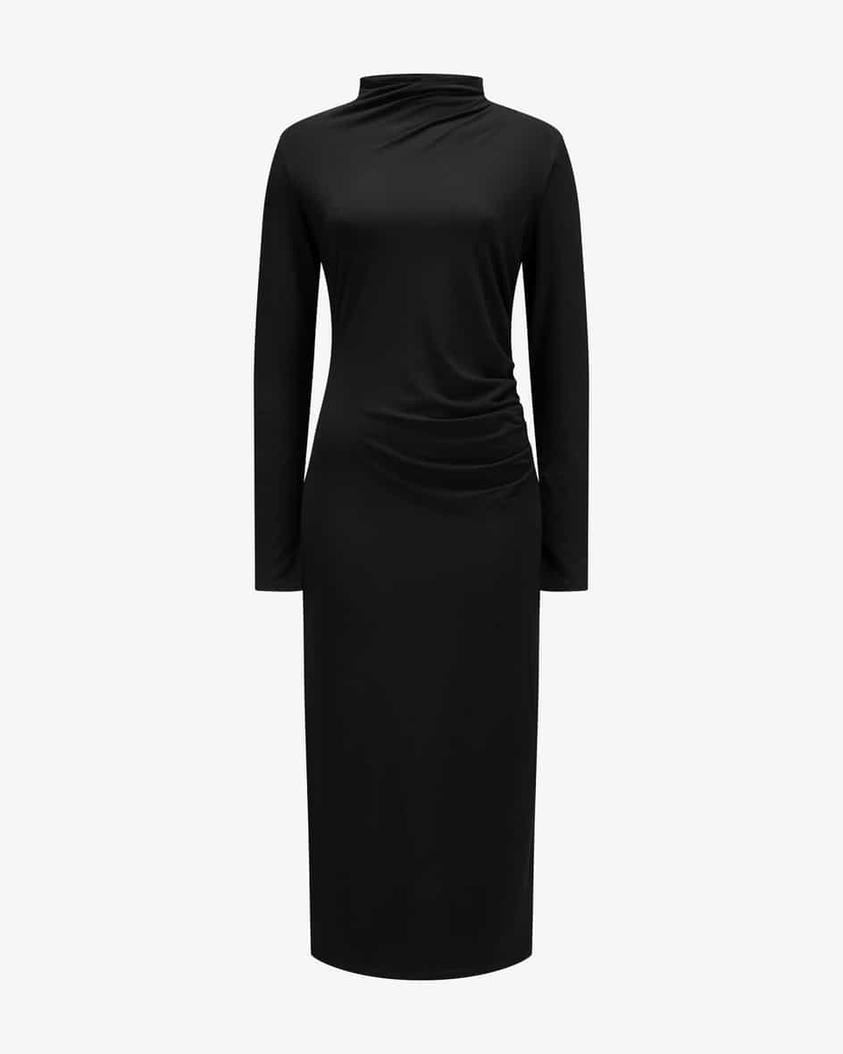 Kleid für Damen von Vince in Schwarz. Das taillierte Langarm-Modell avanciertdank derraffinierten Drapierung zum extravaganten Liebling mit femininer.... Mehr Details bei Lodenfrey.com!