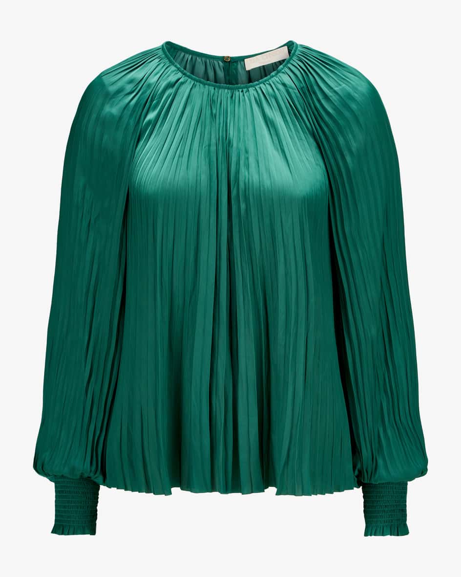 Aidy Bluse für Damen von Ulla Johnson in Grün. Dank der fließenden Satin-Optiksowie der legeren Passform überzeugt das Modell mit hohem Tragekomfort
